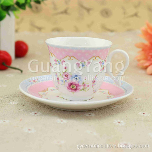 2015 New Coming New Bone China Printed Coffee Cups